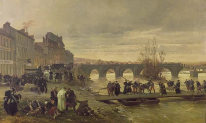 Die Ambulanz de la Presse in Joinville während der Belagerung von Paris